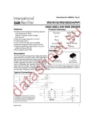 IR2101PBF datasheet  